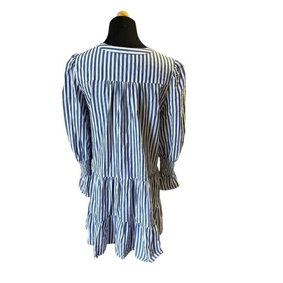 TUCKERNUCK POMANDER PLACE brand Stripe Cotton Poplin Kenzo Dress Small - Picture 9 of 9